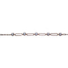 Elegant Rose Gold Chain Bracelet with Sparkling Zircon Accents