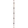 Elegant Rose Gold Chain Bracelet with Sparkling Zircon Accents