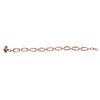 Elegant Gold Link Chain Bracelet with Pave Accents