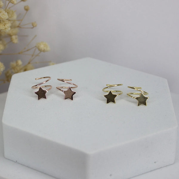 STAR spiral earrings