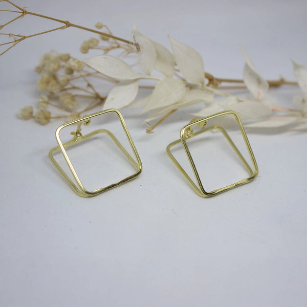 Minimal Square Outline Studs