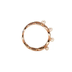 Pearl Link Elegance Ring