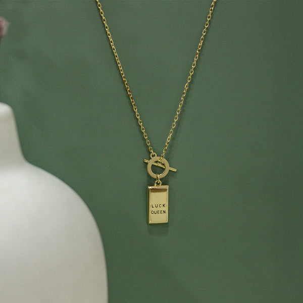 Luck Queen Charm Necklace
