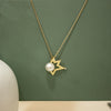 Star Pearl Charm Necklace