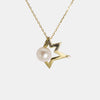 Star Pearl Charm Necklace