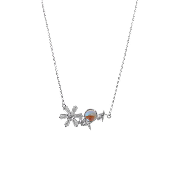 Celestial Spark Charm Necklace