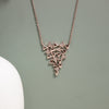 Geometric Triangle Cluster Necklace