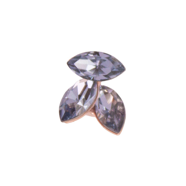 Marquise-Cut Crystal Earrings - Blue