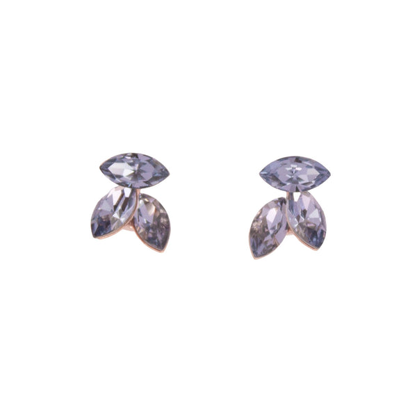 Marquise-Cut Blue Crystal Earrings