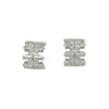 Baguette-Cut Crystal Huggie Earrings – Gold & Silver Options