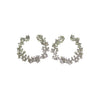 sparkling Baguette & Round-Cut Crystal Spiral Hoop Earrings