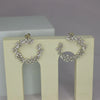 sparkling Baguette & Round-Cut Crystal Spiral Hoop Earrings