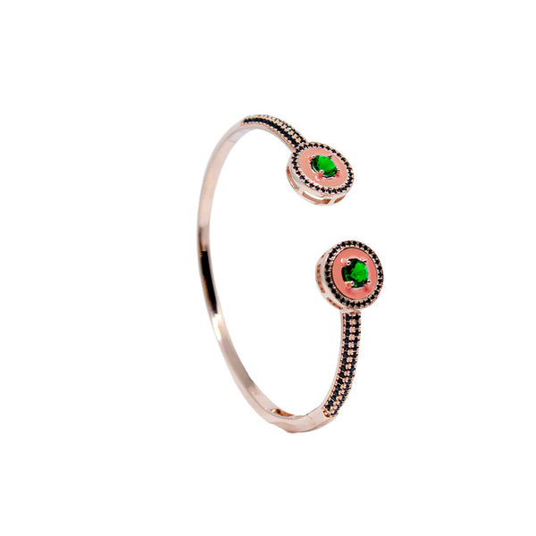 Enamel Open Cuff Bangle