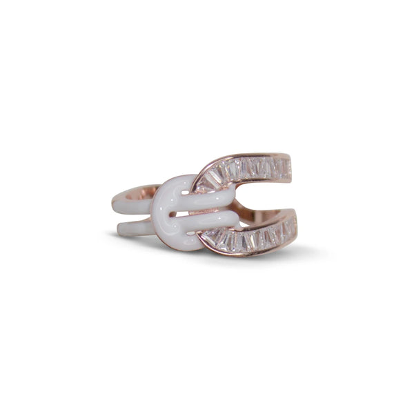 Knot Pavé Open Ring