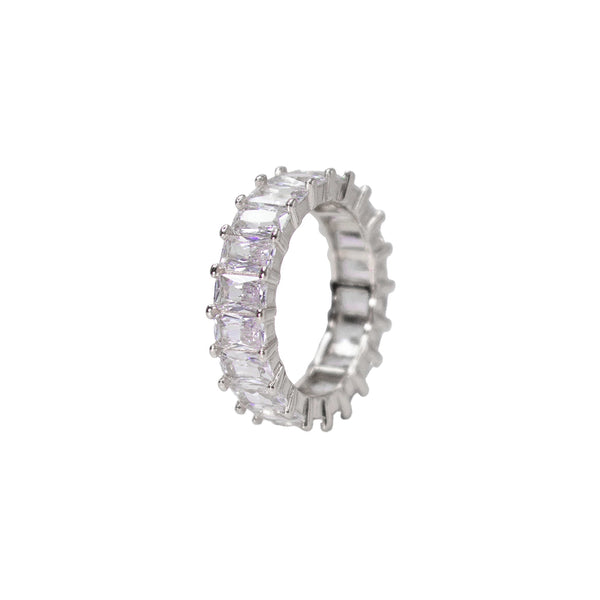 Baguette Eternity Band - Silver