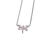 Pink Dragonfly Pendant Necklace
