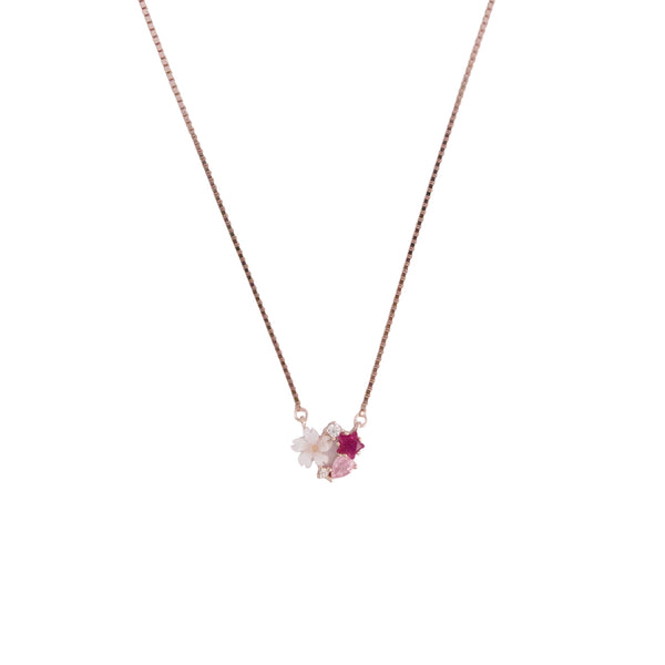 Floral Blossom MOP Necklace