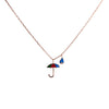 Colorful Umbrella Charm Necklace