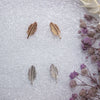 Delicate Feather Stud Earrings