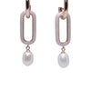 Pearl Link Drop Earrings