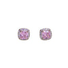 Cushion-Cut Halo Studs