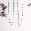 Textured Disc Charm Necklace