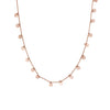 Textured Disc Charm Necklace
