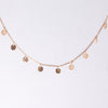 Textured Disc Charm Necklace