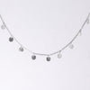 Textured Disc Charm Necklace