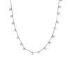 Textured Disc Charm Necklace