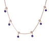 Evil Eye Enamel Ball Chain Necklace