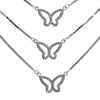Sparkling Butterfly Pendant Necklace