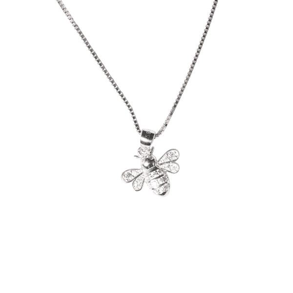 Sparkling Bee Charm Necklace Set