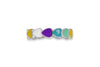 Multicolor Enamel Heart Band Ring