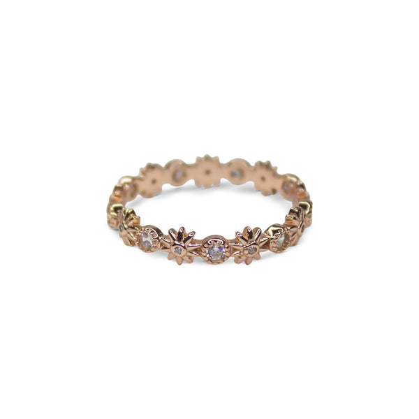 Floral Eternity Band Ring