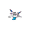 Dragonfly Enamel Statement Ring