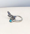 Dragonfly Enamel Statement Ring