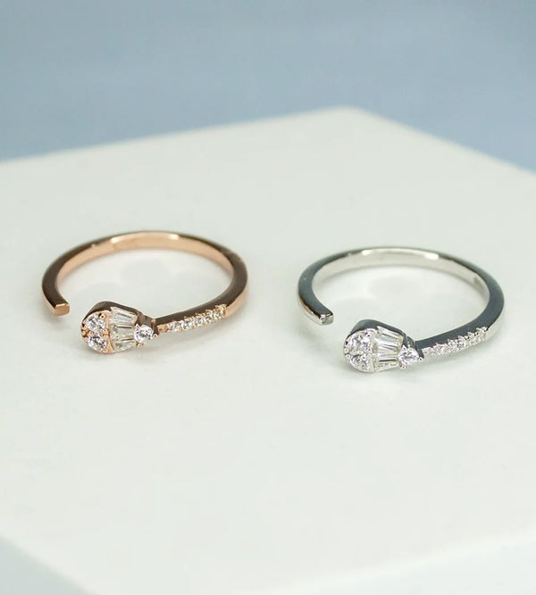 Clover Curve Open Ring