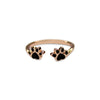Paw Print Open Ring
