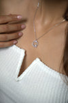 Rosé Bloom Circle Necklace