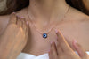 Minimal Evil Eye Protection Necklace