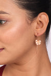 Rosé Bloom Drop Earrings