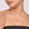 Rainbow Triangle Bar Necklace