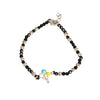 legant Black Beaded Bracelet with Balloon Charm 🎈✨