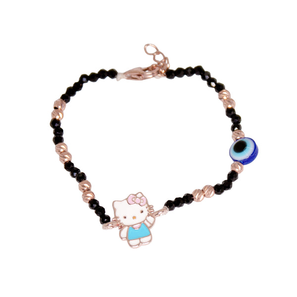 Adorable Kitty & Evil Eye Bracelet – Cute & Protective 🐱🧿