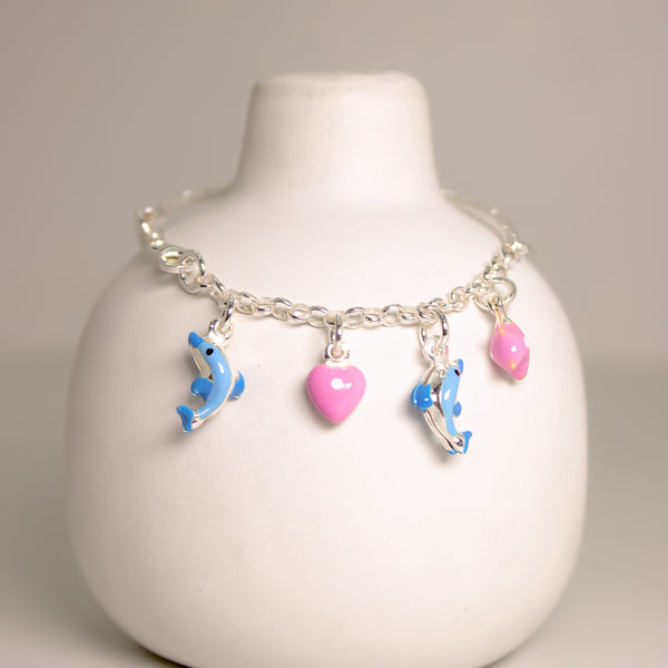 Ocean-Inspired Dolphin Charm Bracelet ππ¬π