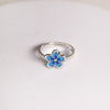 π Charming Blue Flower Adjustable Ring β Delicate & Elegant πΌ