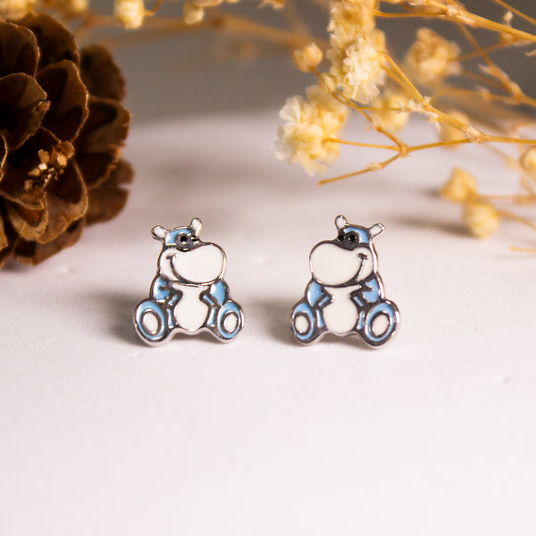 π¦ Adorable Hippo Stud Earrings β Cute & Playful π