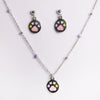 Adorable Paw Print Jewelry Set – A Must-Have for Pet Lovers