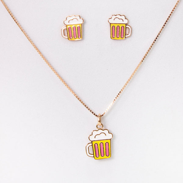 Kids Beer Mug Jewelry Set